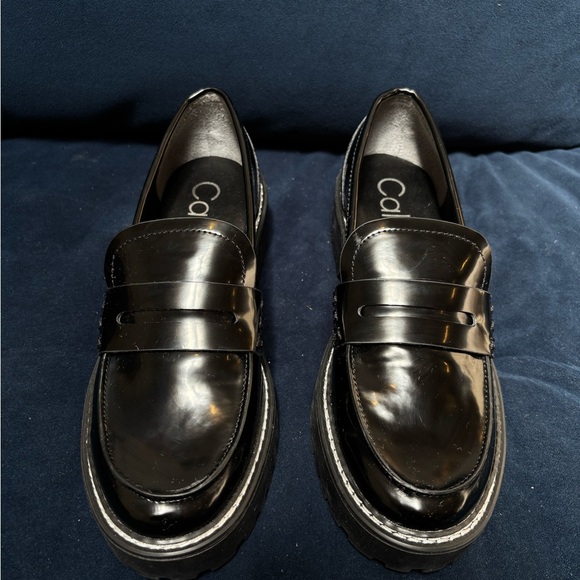 NEVER WORN Calvin Klein Leather Loafers - Picture 4 of 5